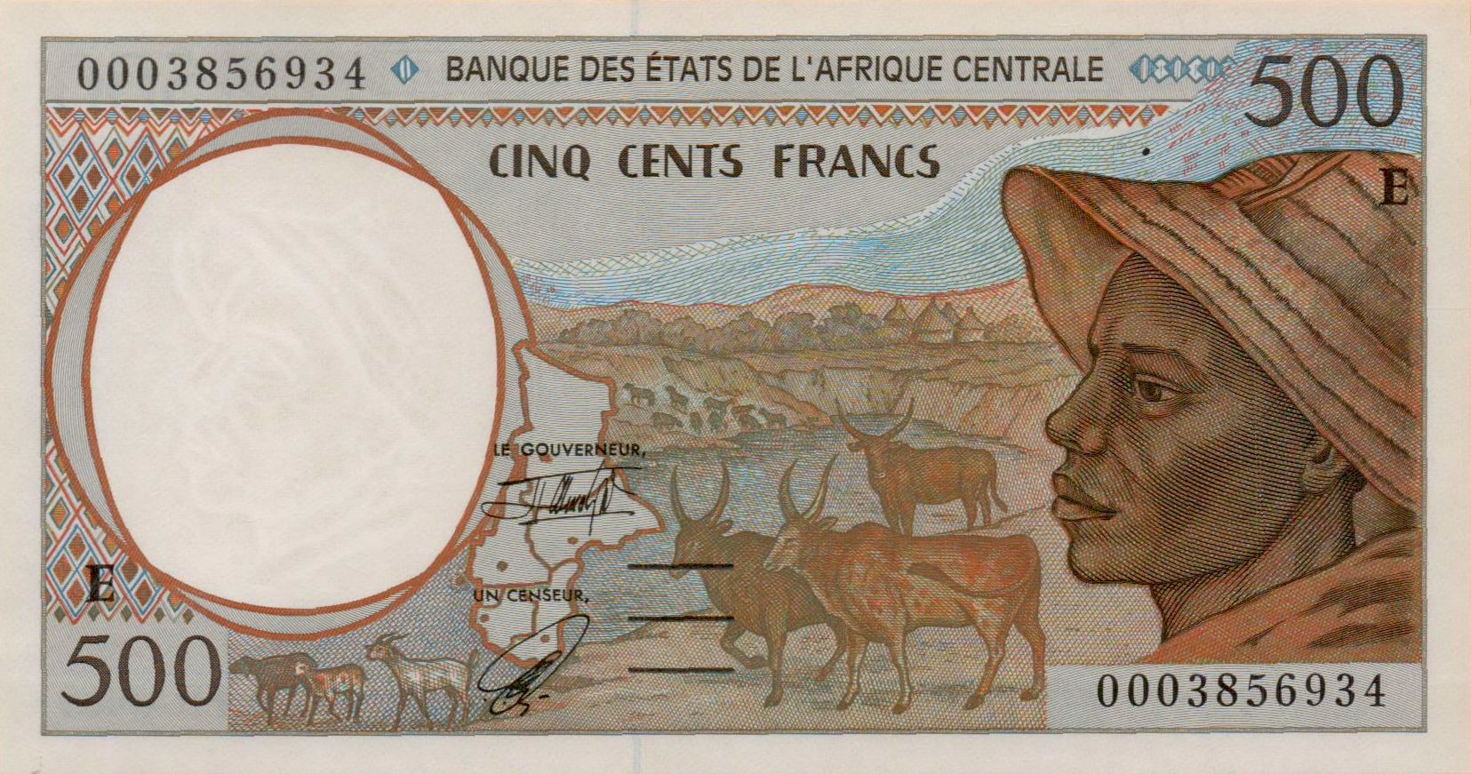 Chad (C.A.S) 500 2000 UNC P-601P/g